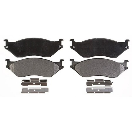 R/M Brakes BRAKE PADS OEM OE Replacement With Hardware Metallic PGD777M